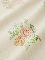 Ecru White/Pink Floral Regular Fit Print Short Sleeve Shirt - Image 7 of 8