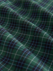 Black/Green Mini Check Easy Iron Button Down Short Sleeve Oxford Shirt - Image 3 of 3