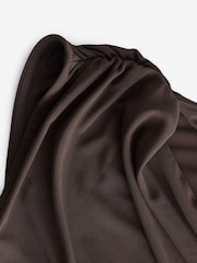 Chocolate Brown Sleeveless Drape Top - Image 7 of 7