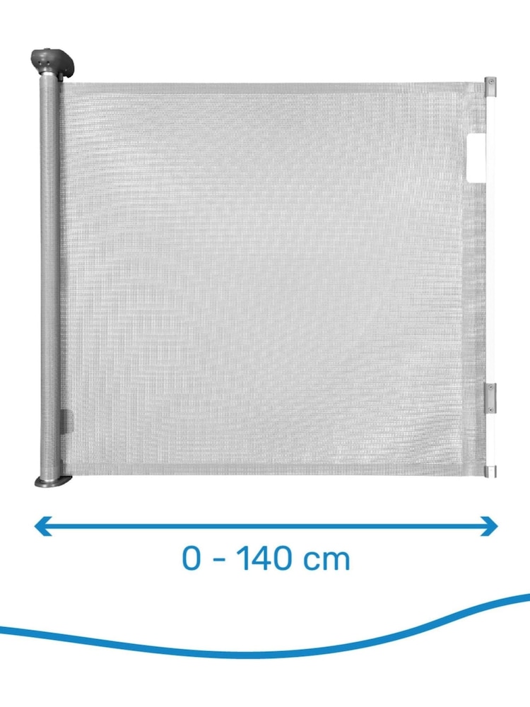 Badabulle Grey Baby Extra Wide Fabric Retractable Safety Gate - Image 3 of 3