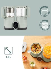 Babymoov Grey Nutribaby Glass Digital 4 in 1 Steam Mix Heat and Processor - Image 2 of 4