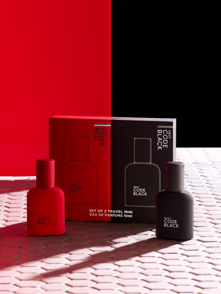 Set of 2 Code Red and Code Black 10ml Eau de Parfum Gift Set - Image 1 of 2 Set of 2 Code Red and Code Black 10ml Eau de Parfum Gift Set - Image 1 of 2