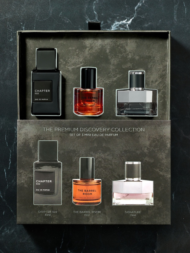 Set of 3 The Barrel Room 10ml, Chapter 022 30ml, Signature 10ml Eau de Parfum Gift - Image 1 of 2 Set of 3 The Barrel Room 10ml, Chapter 022 30ml, Signature 10ml Eau de Parfum Gift - Image 1 of 2
