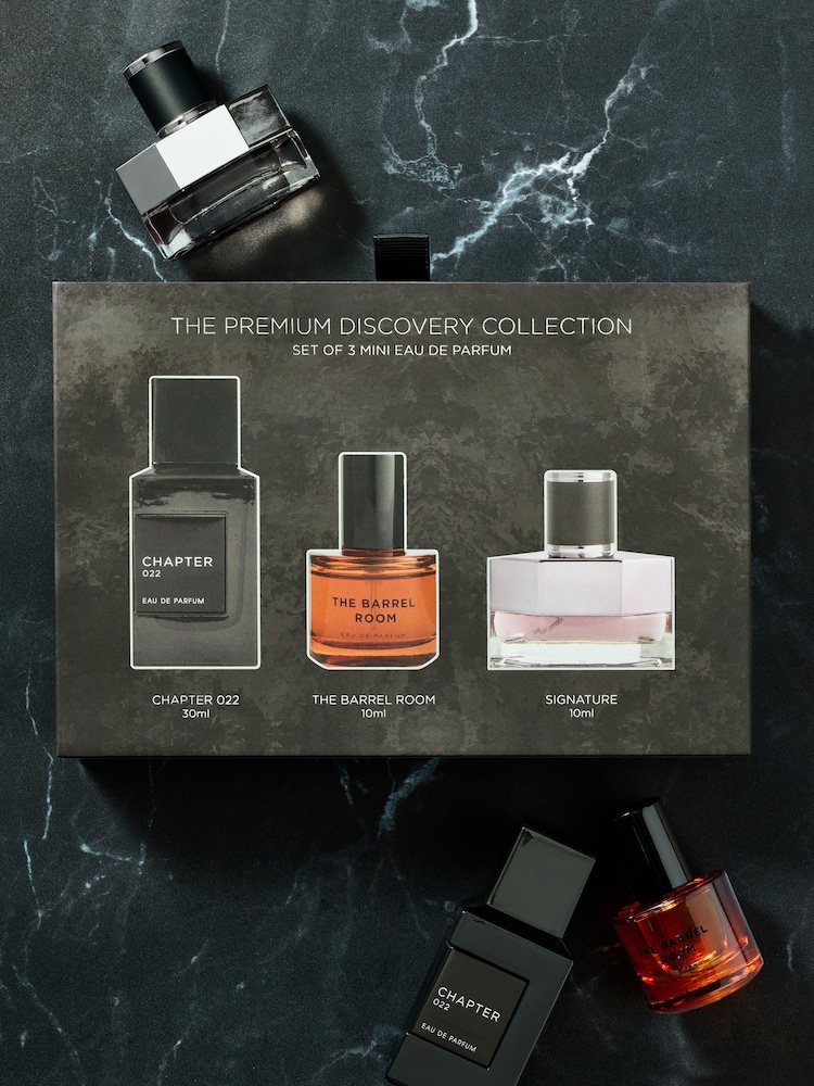 Set of 3 The Barrel Room 10ml, Chapter 022 30ml, Signature 10ml Eau de Parfum Gift - Image 2 of 2 Set of 3 The Barrel Room 10ml, Chapter 022 30ml, Signature 10ml Eau de Parfum Gift - Image 2 of 2
