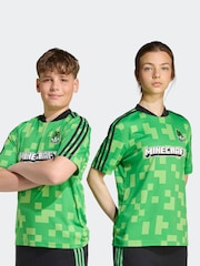 adidas Originals Green Minecraft Football T-Shirt - Image 1 of 6