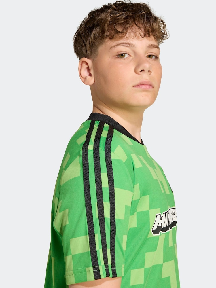 adidas Originals Green x Minecraft Jersey Kids - Image 3 of 4