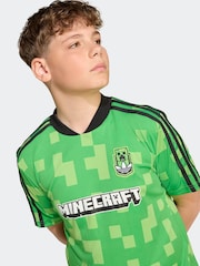 adidas Originals Green Minecraft Football T-Shirt - Image 4 of 6
