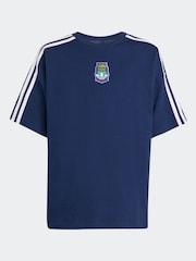 adidas Originals Navy x Minecraft Graphic Print Kids T-Shirt - Image 1 of 1