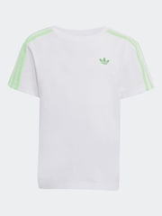 adidas Originals White/Black x Minecraft Little Kids Shorts and T-Shirt Set - Image 7 of 8