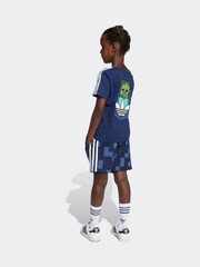 adidas Originals Navy x Minecraft Little Kids T-Shirt and Shorts Set - Image 2 of 7