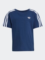 adidas Originals Navy x Minecraft Little Kids T-Shirt and Shorts Set - Image 6 of 7