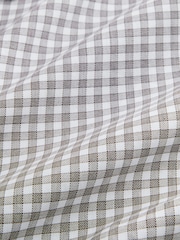 Grey Gingham Regular Fit Long Sleeve Shirt - Image 9 of 11