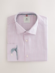 Listra de Bengala Rosa - Ajuste regular - Camisa de manga comprida de algodão 100% - Imagem 6 de 6