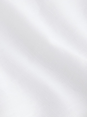 White Texture Slim Fit Summer Cotton Blend Smart Shirt And Pocket Square Pack - Image 3 of 3