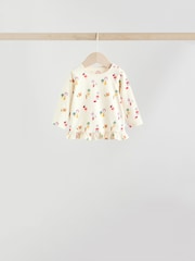 Red/Blue/Cream Long Sleeve Top And Leggings Set 6 Piece (0mths-3yrs) - Image 5 of 17