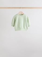 Sage Green/ Rust/ Cream Ditsy Baby Sweatshirt & Joggers 6 Piece Set (0mths-2yrs) - Image 3 of 15
