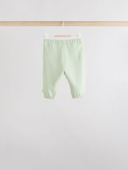 Sage Green/ Rust/ Cream Ditsy Baby Sweatshirt & Joggers 6 Piece Set (0mths-2yrs) - Image 6 of 15