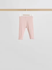 Pink/Cream Flower Baby Long Sleeve Top and Leggings Set 8 Piece (0mths-2yrs) - Image 12 of 18