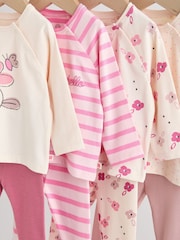 Pink/Cream Flower Baby Long Sleeve Top and Leggings Set 8 Piece (0mths-2yrs) - Image 13 of 18