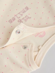 Pink/Cream Flower Baby Long Sleeve Top and Leggings Set 8 Piece (0mths-2yrs) - Image 15 of 18