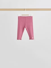 Pink/Cream Flower Baby Long Sleeve Top and Leggings Set 8 Piece (0mths-2yrs) - Image 4 of 18