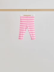 Pink/Cream Flower Baby Long Sleeve Top and Leggings Set 8 Piece (0mths-2yrs) - Image 8 of 18