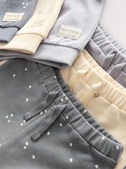 Charcoal Grey & Cream Baby Sweatshirt & Joggers 6 Piece Set - Image 9 of 10