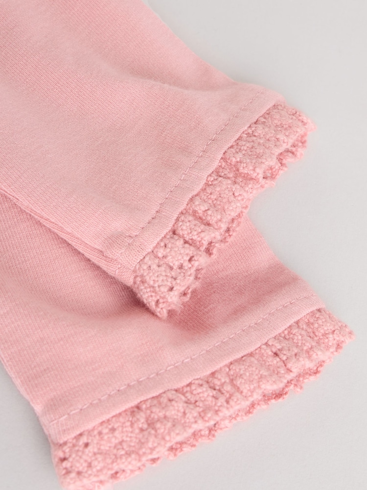 Pink/ Cream/ Bunny Character Baby Long Sleeve Top And Leggings 6 Piece Set (0mths-3yrs) - Image 17 of 17