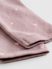 Pink/ Cream/ Brown Ditsy - Baby Langarm-Bodys mit Rüschen im 4er-Pack (0 Monate bis 2 Jahre) - Bild 14 von 15