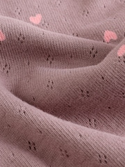 Pink/ Cream/ Brown Ditsy - Baby Langarm-Bodys mit Rüschen im 4er-Pack (0 Monate bis 2 Jahre) - Bild 15 von 15