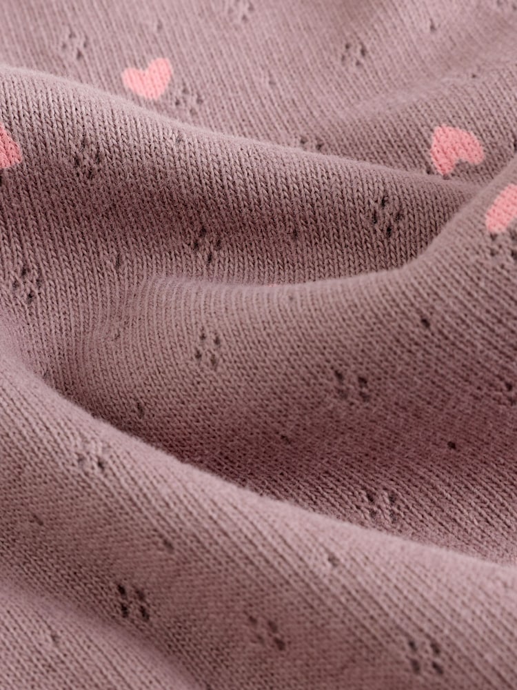 Pink/ Cream/ Brown Ditsy - Baby Langarm-Bodys mit Rüschen im 4er-Pack (0 Monate bis 2 Jahre) - Bild 15 von 15