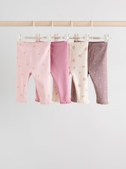 Pink/Brown/Heart - Otroške gamaše 4 paket (0mths-2yrs) - Slika 1 iz 12
