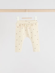 Sage Green/Coral/Ditsy Baby Leggings 4 Pack (0mths-2yrs) - Image 3 of 10