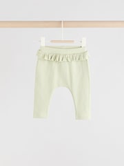 Sage Green/Coral/Ditsy Baby Leggings 4 Pack (0mths-2yrs) - Image 4 of 10