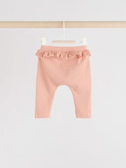 Sage Green/Coral/Ditsy Baby Leggings 4 Pack (0mths-2yrs) - Image 7 of 10
