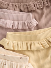 Purple/Yellow/Cream Ditsy Baby Leggings 4 Pack (0mths-2yrs) - Image 9 of 12