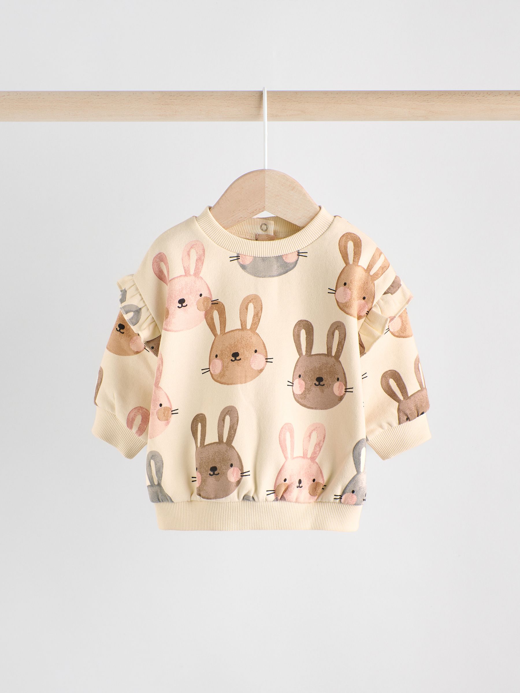 Baby Girl Sweat Shirt Rabbits In Oange Color (1-4 Years) main image 0