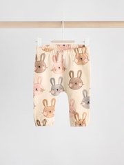 Cream/ Pink Bunny Rabbit Baby Sweater and Joggers 2 Piece Set (0mths-2yrs) - Image 4 of 10
