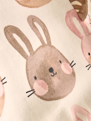Cream/ Pink Bunny Rabbit Baby Sweater and Joggers 2 Piece Set (0mths-2yrs) - Image 8 of 10