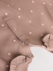 Chocolate Brown Heart Baby Frill Collar Sweater and Leggings 2 Piece Set (0mths-2yrs) - Image 13 of 16