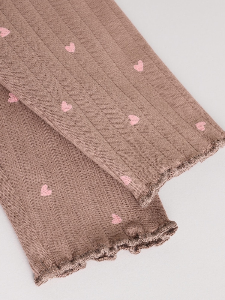Chocolate Brown Heart Baby Frill Collar Sweater and Leggings 2 Piece Set (0mths-2yrs) - Image 16 of 16 Chocolate Brown Heart Baby Frill Collar Sweater and Leggings 2 Piece Set (0mths-2yrs) - Image 16 of 16