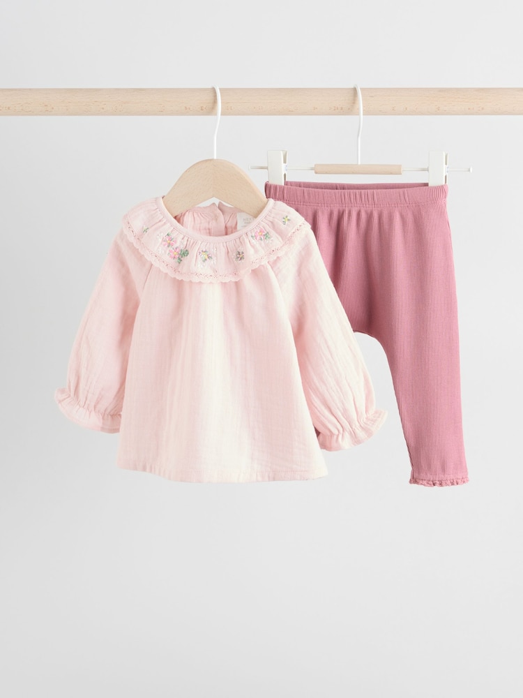 Rosérosa - Baby Long Sleeve Top and Leggings 2 Piece Set (0mths-2yrs) - Bild 1 von 16 Rosérosa - Baby Long Sleeve Top and Leggings 2 Piece Set (0mths-2yrs) - Bild 1 von 16