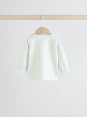 White/Brown Baby Long Sleeve Top and Trousers Set 2 Piece (0mths-2yrs) - Image 10 of 18