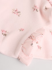 Pink Ditsy Baby Long Sleeve Frill Top And Leggings Set (0mths-2yrs) - Image 10 of 11
