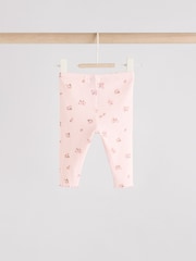 Pink Ditsy Baby Long Sleeve Frill Top And Leggings Set (0mths-2yrs) - Image 6 of 11