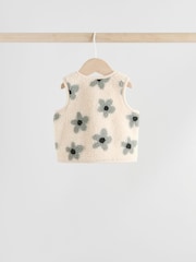 Grey Floral Baby Long Sleeve Top and Leggings with Gilet Set 3 Piece (0mths-2yrs) - Image 11 of 21