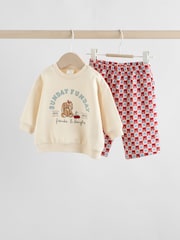 Ecru - Baby Sweatshirt and Trousers Set 2 Piece (0mths-2yrs) - Bild 1 von 12