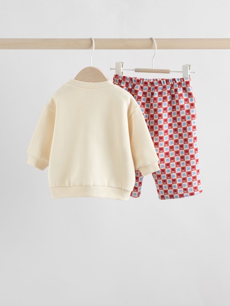 Ecru - Baby Sweatshirt and Trousers Set 2 Piece (0mths-2yrs) - Bild 2 von 12