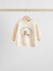 Ecru - Baby Sweatshirt and Trousers Set 2 Piece (0mths-2yrs) - Bild 3 von 12