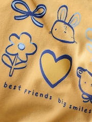 Yellow/Blue Gingham Baby Long Sleeve Top and Leggings Set 2 Piece (0mths-2yrs) - Image 11 of 12